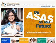 Tablet Screenshot of escola.asas.pt